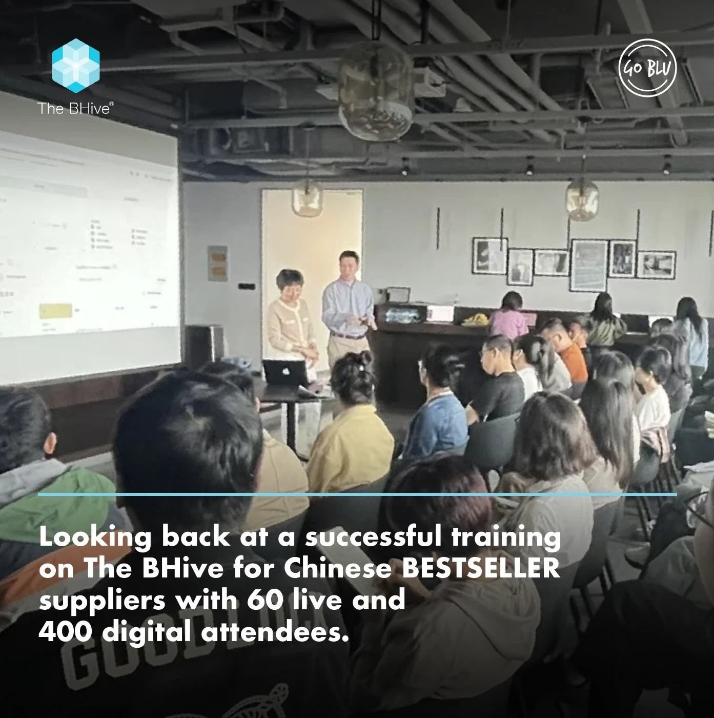 Put the people behind the platform in view.