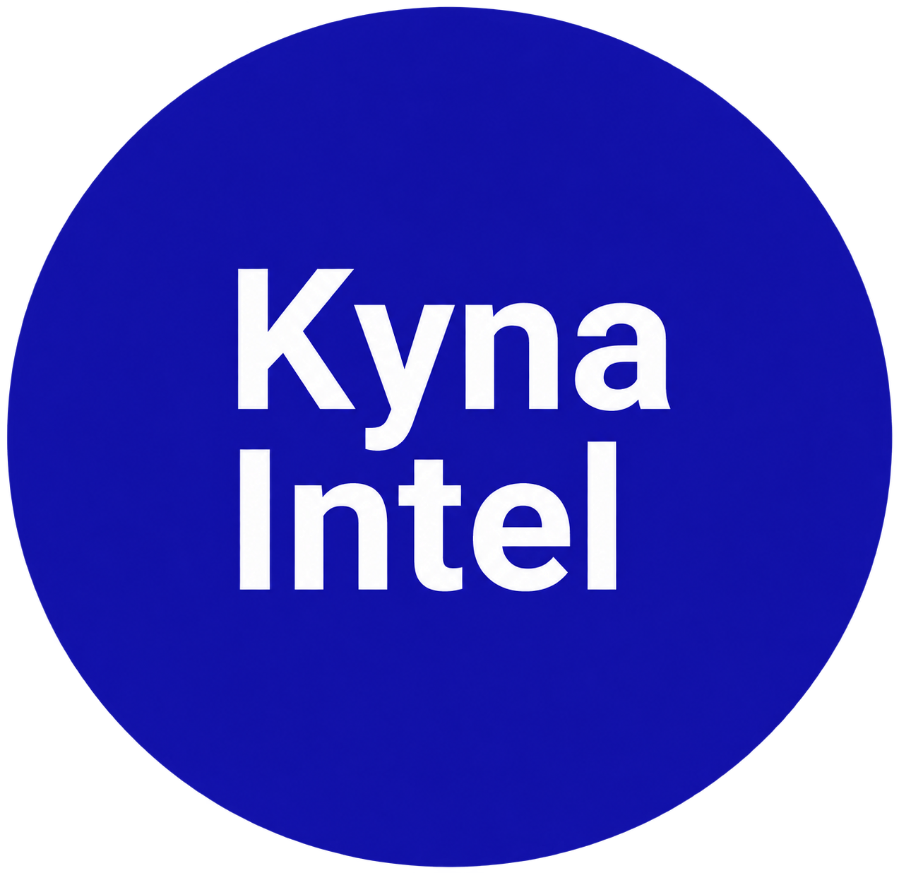 Redesigned Kyna Intel logo with heavier lettering and initial capitals