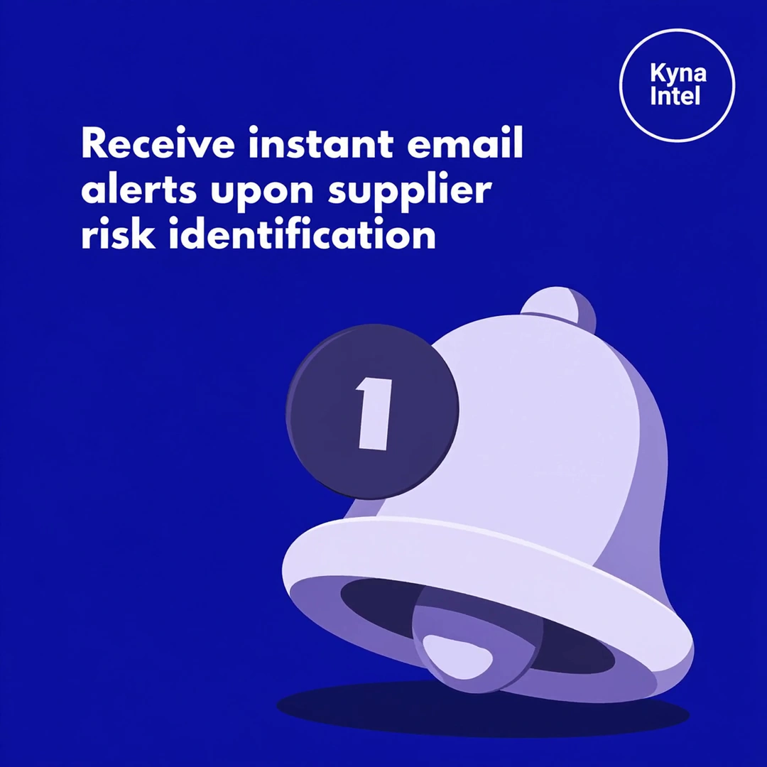 Kyna Intel email alerts social post, final animation frame